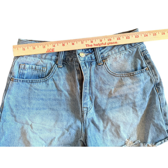 Veveret Sz M Denim Cutoffo Shorts Beach Boho‎ Summer Spring Vacation - Picture 3 of 6